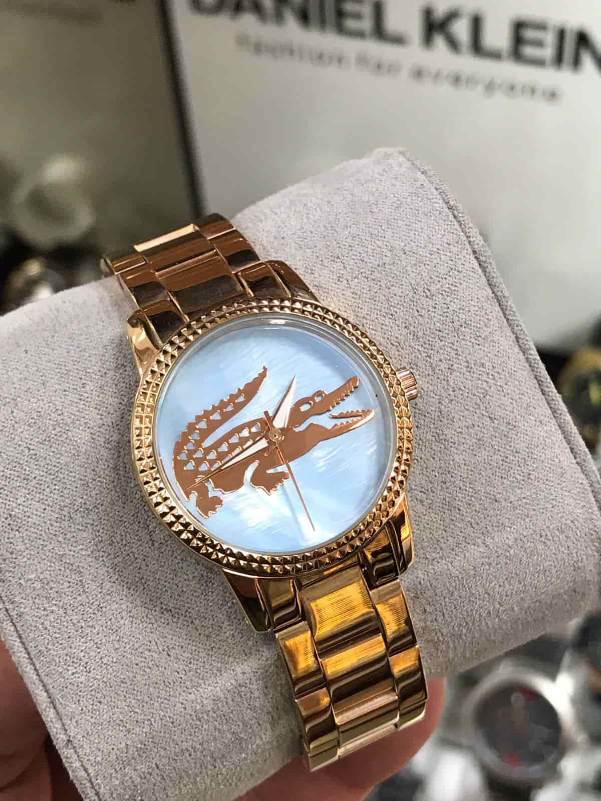 Lacoste Turkuaz Kadran Gold Çelik Kordon L-451