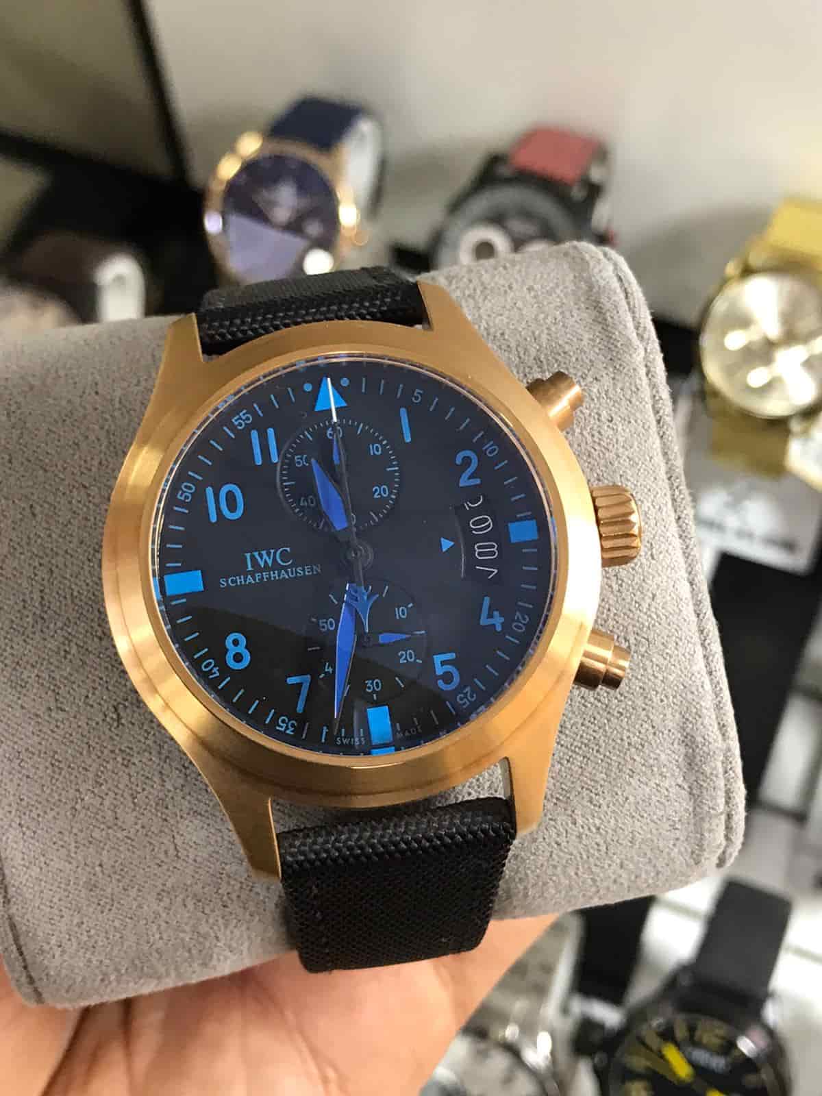 IWC Siyah Kadran Siyah Kordon L-448