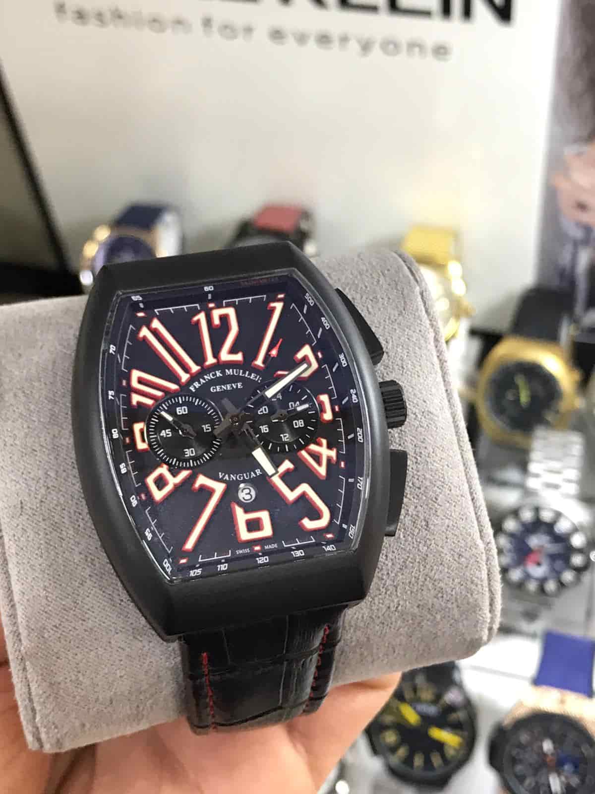 Franck Muller Vanguard Mavi Kadran Deri Kordon L-439